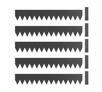 Outsunny 5 pièces clôture de jardin, panneaux de clôture métalliques, bordure de jardin sans creusage pour décoration extérieure, parterre de fleurs, barrière pour animaux, 115 x 15 cm, noir