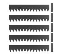 Outsunny 5 pièces Clôture de jardin, panneaux de clôture métalliques, bordure de jardin sans creusage pour décoration extérieure, parterre de fleurs, barrière pour animaux, 115 x 20 cm, noir