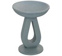 Outsunny Abreuvoir pour Oiseaux, Hauteur 51 cm Bassin pour Oiseaux, Bassin pour Oiseaux avec Support, Distributeur de Nourriture pour Oiseaux avec Look de Pierre, Abreuvoir pour Oiseaux Sauvages pour