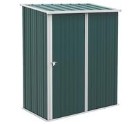 Outsunny Abri de jardin 1,34 m² en acier galvanisé, abri de jardin avec toit incliné, gants et porte verrouillable, hangar à outils, 161,5 x 94,5 x 196 cm, vert