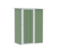 Outsunny Abri De Jardin Abri De Jardin Avec Porte Outdoor Acier Vert 142 X 84 X 189 Cm Multicolore