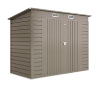 Outsunny Abri de jardin en métal 3 m² facile à monter, cabane de jardin structure en acier galvanisé améliorée gris clair