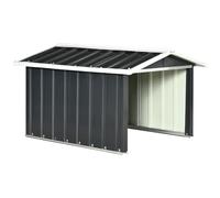 Outsunny Abri de Jardin Tondeuse Robot Tondeuse à Gazon - Garage Tondeuse Robot - tôle d'acier Grise