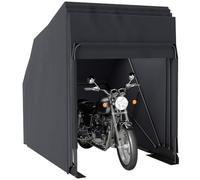 Outsunny Abri de Moto Extérieur Pliable avec Housse 345 x 135 x 191 cm Noir