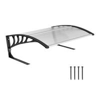 Outsunny Abri pour tondeuse robot, toit de garage pour tondeuse, auvent avec panneaux alvéolés pour une protection contre les UV, la pluie et la neige, blanc