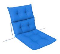Outsunny Adirondack - Coussin de Chaise tufté épais avec Dossier, Coussin de Chaise à Bascule avec Attaches pour extérieur et intérieur, Bleu