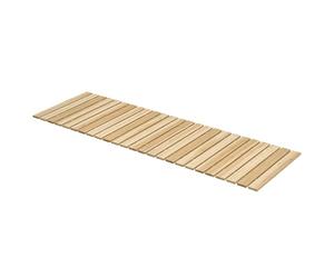 Outsunny Allée Chemin de Jardin en Lattes de Bois Enroulable - Bois Massif de pin 120 x 38 cm - pour pelouse, terrasse, Promenade, Plage