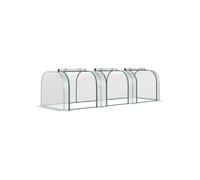 Outsunny Aluminium Foil Greenhouse, Plant Room, Plant Nursery, Steel, Transparent, 295 x 100 x 80cm