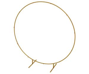 Outsunny Arche de jardin arche à rosiers arche de plantes grimpantes pour mariage, anniversaire, cérémonie et banquet acier doré