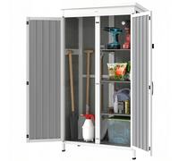 Outsunny Armoire d'Extérieur Porte-Outils avec 3 Étagères Amovibles