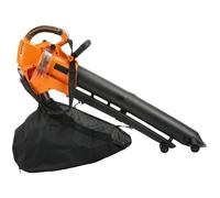 Outsunny Aspirateur-souffleur de feuilles filaire 3000w 3-en-1 avec fonction broyage, sac de collecte 40l, 4 roues, vert