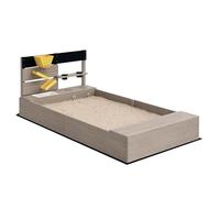 Outsunny Bac à Sable avec Banc, évier, 2 jardinières, 154x80 cm, Gris
