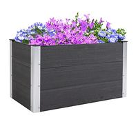 Outsunny Bac de Jardin surélevé 50H x 100L x 50Wcm pour Fleurs et Herbes