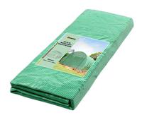 Outsunny Bâche de Rechange Serre Tunnel 18 m², bâche 6 x 3 x 2 m PE Anti-UV imperméable 12 fenêtres + Porte Enroulable zippée vert vert clair