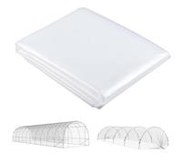 Outsunny Bâche pour Serre Bâche Plastique Transparente 6 x 10 m Transparent | Imperméable et Résistante aux UV, Bâche Protection Serre, Polyéthylène 150g/m²