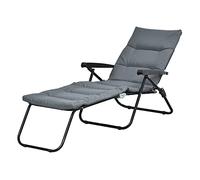 Outsunny – Chaise longue – Acier – 153 x 58 x 89 cm – Gris