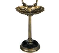 Outsunny Bain pour Oiseaux de Jardin Extérieur 81 cm, Design en Coquillage et Finition Vieillie, Léger et Résistant, Bronze