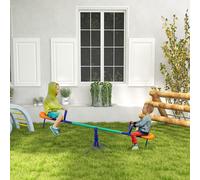Outsunny Balançoire à Bascule pour Enfants 3-8 Ans avec Rotation à 360°, en Acier et PP, 192x60x60 cm