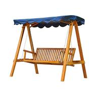 Outsunny Balançoire de Jardin en Bois 3 Places avec auvent 210x 130x 185cm