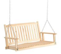 Outsunny Balançoire de jardin pour 2 personnes - En bois massif - 117 x 69 x 60 cm