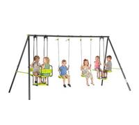 Outsunny Balançoire Portique pour Enfant 4 Agrès avec Balançoire