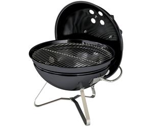 Outsunny Barbecue à charbon Barbecue boule portable avec poignée de couvercle et bouches d'aération réglables pour barbecue 41x41x44 cm Noir