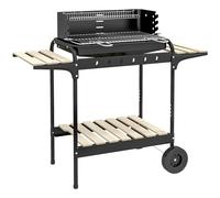 Outsunny Barbecue à Charbon BBQ Grill sur Pied 103 x 47 x 95 cm Noir