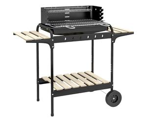 Outsunny Barbecue à Charbon BBQ Grill sur Pied 103 x 47 x 95 cm Noir