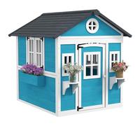 Outsunny Cabane Enfant Extérieur pour 3-8 Ans 114 x 126,4 x 135 cm Bleu