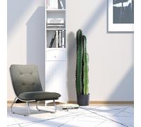 Outsunny Cactus Artificiel Grand réalisme Plante Artificielle Decoration Interieur Grande Taille dim. Ø 17 x 98H cm Vert