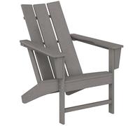 Outsunny Chaise Adirondack pour l'extérieur Chaise de Jardin avec Assise Extra-Large Charge 120 kg pour Patio Terrasse Balcon 75x83x90 cm Gris foncé