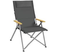 Outsunny Chaise de Camping Chaise de pêche Pliante et Portable, Dossier Ajustable, Appui-tête rembourré, Poche à l'arrière, pour randonnée, pêche, Plage et Pique-Nique, 74 x 59,5 x 98 cm, Gris foncé