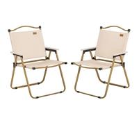 Outsunny - Chaise de camping - Tissu Oxford - 54x59x78cm - Kaki