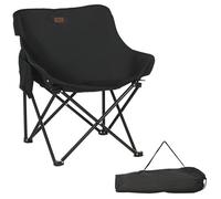 Outsunny - Chaise de camping - Tissu Oxford - 61x54x66cm - Noir