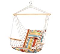 Outsunny Chaise Suspendue Hamac de Voyage 100L x 106H cm Jaune