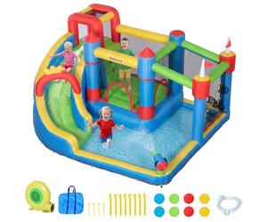 Outsunny Château Gonflable 6 en 1 3-8 Ans 390 x 300 x 197 cm Multicolore