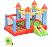 Outsunny Château Gonflable pour Enfants 280L x 260l x 210H cm Multicolore