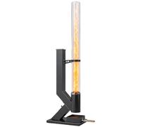 Outsunny Chauffage de Terrasse à Pellets 13000 W Réservoir de 2,4 kg | Poêle à Granulés Exterieur sans Électricité, Tube en Verre 107,5cm, Air Réglable, Cendrier, Braséro à Granulés à Faible Fumée