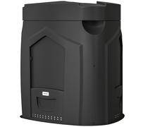 Outsunny Composteur de jardin, 240L, bac à compost extérieur, en polypropylène, 3 Portes, 66 Aérations, 78 x 75 x 78 cm, Noir