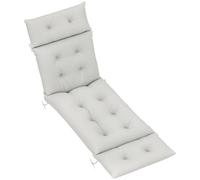 Outsunny Coussin Bain De Soleil Épais UPF20+ 190 x 56 x 10 cm Gris Clair