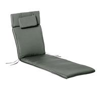 Outsunny Coussin Bain de Soleil Matelas Zippé 198 x 53 x 5 cm Gris