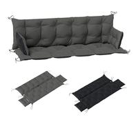 Outsunny Coussin de Banc 3 Places 180x110x8 cm Coussin de Banc avec Bandes, Coussin de Chaise, Outdoor/Indoor Coussin de Chaise, Coussin de siège, Coussin de Banc pour Meubles de Jardin, balancelle,