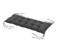 Outsunny Coussin de Banc de Jardin, Coussin Banquette de Jardin 100 x 40 cm, Rembourrage épais et Doux, pour intérieur et extérieur, Gris foncé