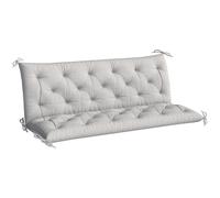 Outsunny Coussin de Banc Matelas Assise Dossier pour Banc de Jardin Coussin balancelle canapé 3 Places Grand Confort 150 x 98 x 8 cm Gris Clair