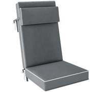 Outsunny Coussin de Siège avec Appui-tête 120x47x9.5cm Gris Foncé