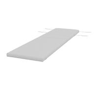 Outsunny Coussin d'extérieur pour chaise Longue Coussin Bain de Soleil Rectangulaire avec appui-tête 196 x 63 cm, gris clair