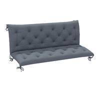 Outsunny Coussin Matelas Assise Dossier pour Banc de Jardin balancelle canapé 3 Places Grand Confort 150 x 98 x 8 cm Gris