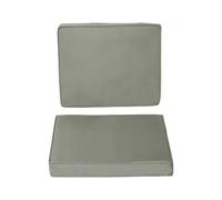 Outsunny Coussins pour fauteuil de jardin Grand Confort déhoussables rembourrés mousse gris foncé