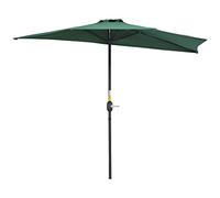 Outsunny Demi Parasol de Jardin Vert 2,69 x 1,38 x 2,36 m