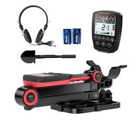 Outsunny Détecteur de Métaux, Bobine Étanche IP68 avec Écran LCD, 4 Modes, Haute Précision Hauteur Réglable, 139x26x30cm, Noir